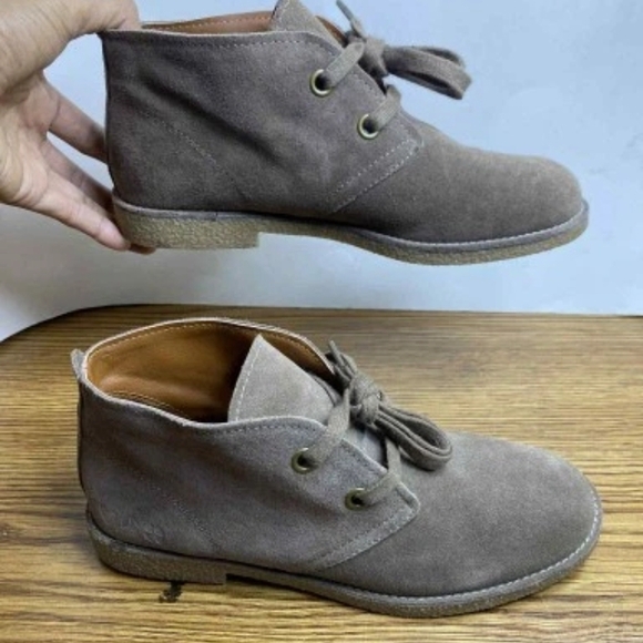 Lucky Brand Womens LP-Emillia Lace up Leather Ankle Boots  Chukka Style Size 6.5 - Picture 2 of 11